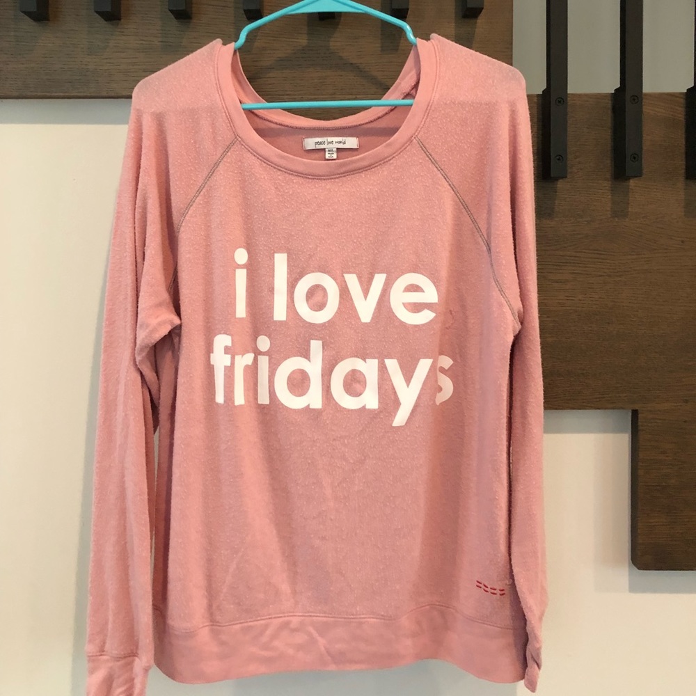 Peace Love World sweatshirt